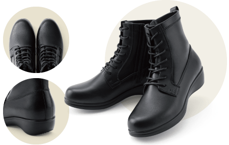 Wedge Heel Boots ウェッジヒールブーツ FR-4009