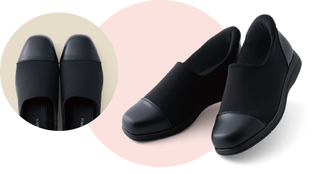 FR-1800 BLKのつま先と全体の写真