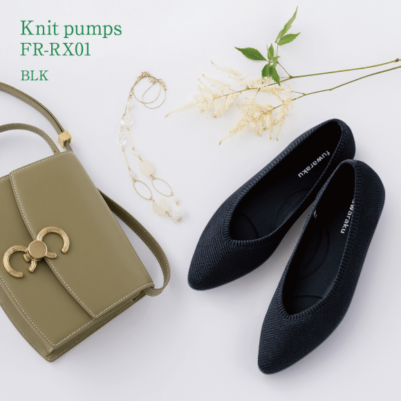 Knit pumps FR-RX01 BLK