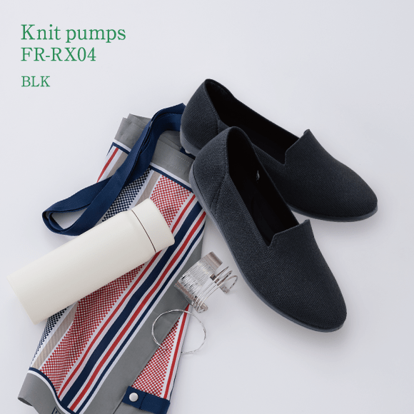 Knit pumps FR-RX04 BLK