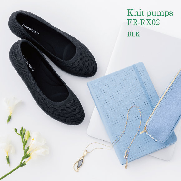 Knit pumps FR-RX02 BLK