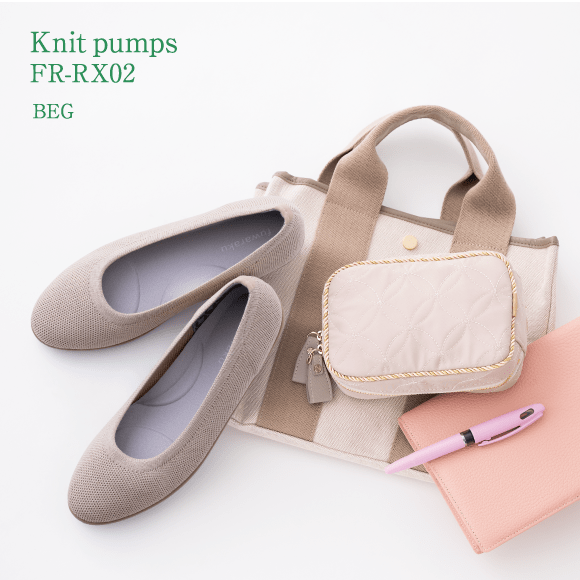 Knit pumps FR-RX02 BEG