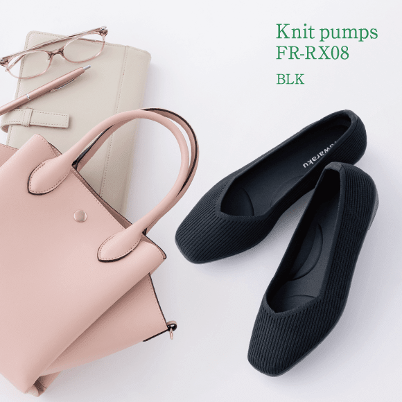 Knit pumps FR-RX08 BLK