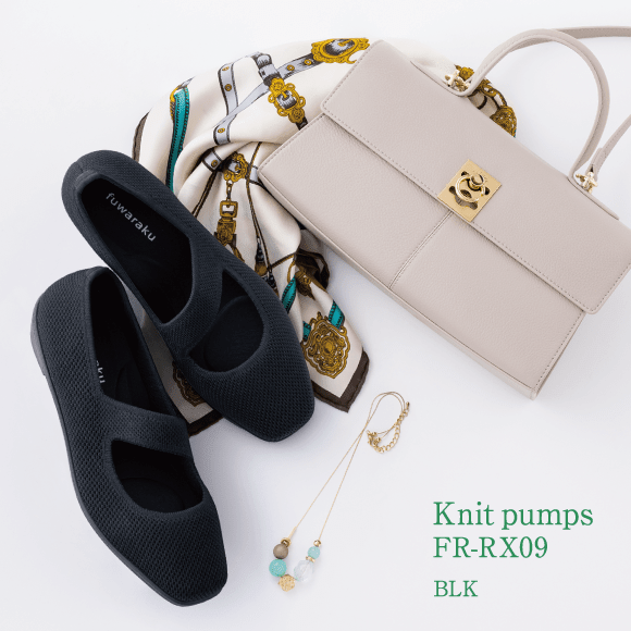 Knit pumps FR-RX09 BLK