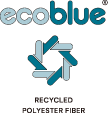 ECO BLUE™ ロゴ　RECYCLED POLYESTER FIBER