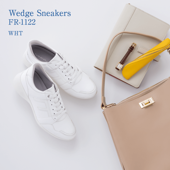 Wedge Sneakers FR-1122 WHT